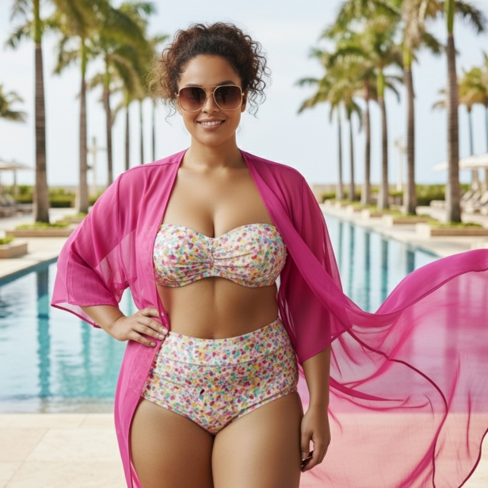 Victoria's Secret | Multi Color Strapless Sweetheart Bikini Top